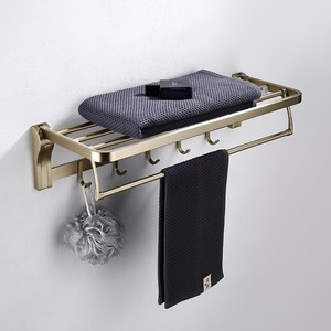 Porte-serviettes en acier inoxydable doré 304, étagère de salle de bain, barre de toilette, accessoire de quincaillerie - Product Image 2