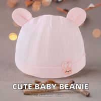 Gorro de Bebé Recién Nacido de Color Sólido para Primavera y Otoño, Gorros de Algodón para Bebés de 0 a 3 Meses