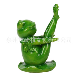 Figurine de grenouille en résine, décoration d'intérieur, statue d'animal, cadeau artistique - Product Image 4