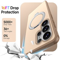 Funda para Samsung S26 Ultra con Anillo Magnético Invisible, Protección de Grado Militar para Galaxy S25 Ultra S24 Plus