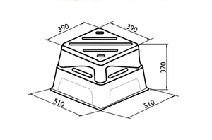 Twinco vuông nhựa phân hiện đại công nghiệp bước Phân vườn Phân - Product Image 3