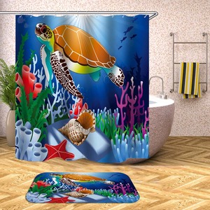 Impermeable y lavable, cuarto de baño de los niños de cortina de ducha de poliéster cortina para la habitación de los niños - Product Image 1
