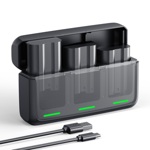 แบตเตอรี่กล้อง K&F Concept สำหรับ <span class=keywords><strong>Nikon</strong></span> ชุด 3 ก้อน 2520mAh EN-EL15 พร้อมที่ชาร์จเร็ว ชุดแบตเตอรี่กล้องดิจิตอลแบบชาร์จซ้ำได้ - Product Image 1