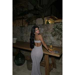 Robe de soirée en fourrure de vison - Product Image 1