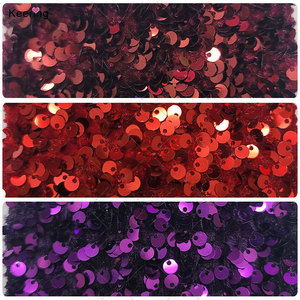 2024 Bling-bling Navy Blue Gold Colorful Wedding Party Dress Special Material Stretch <strong>Velvet</strong> Sequin Fabric for Clothing - Product Image 5