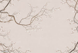 Carta da Parati di Lusso con Ricamo Floreale 3D, Murale Testurizzato su Misura per Soggiorno - Product Image 3