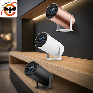 Smart Video <b>Projector</b> 180 Degree Rotating Stand Small Room Solution with Short Throw Ratio 1:0.9 Android Beamer 34 - Product Image 3