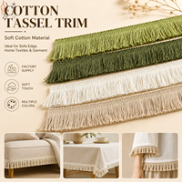 Coussin rustique en coton épais de style ferme avec franges, dentelle et pompons pour canapé, oreiller, tapis, chemin de table