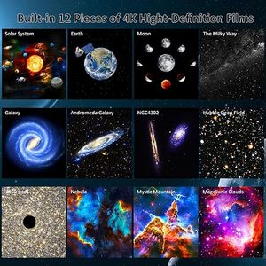 Proiettore planetario realistico HD 4K, 13 in 1 planetario galaxy star proiettore di luce, sistema solare costellazione di <span class=keywords><strong>luna</strong></span> per i bambini - Product Image 3