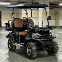 Voiturette de golf électrique sur mesure avec couleur de carrosserie personnalisable et configuration adaptable, 4 places, véhicule utilitaire 48V au lithium