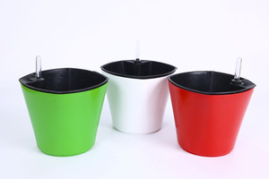 Decorative Desktop <b>Plastic</b> Self-Watering Flower <b>Planter</b> <b>Pots</b> for Succulents Herbs Orchids with Visual Water Indicator - Product Image 5