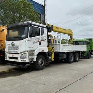 Grue télescopique montée sur camion FAW 12 tonnes 6x4, grue mobile hydraulique à vendre - Product Image 4