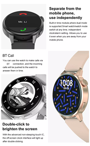 Hot Bán Dt4 + Thông Minh Đồng Hồ Cuộc Gọi Điện Thoại NFC Đồng Hồ Với Âm Nhạc Máy Nghe Nhạc Trái Tim Màn Hình Vòng Đeo Tay Cho Nam Giới Và Phụ Nữ Dt4 - Product Image 4