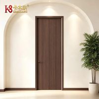 Portes intérieures en bois massif composite polymère sur mesure, design moderne pour appartement, chambre, salle à manger, hôtel, salle de bain, villa, école
