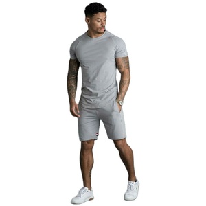 Pantalones cortos deportivos para hombre, chándal liso ajustado, chándal de verano, color sólido, venta al por mayor - Product Image 1