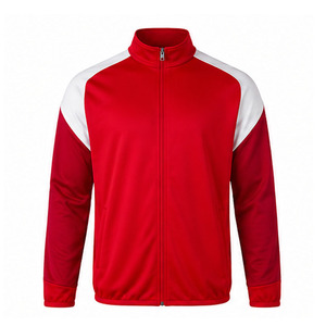 Haut d'entraînement de football personnalisé à col zippé, manches longues, léger, pour entraînement d'équipe - Product Image 1
