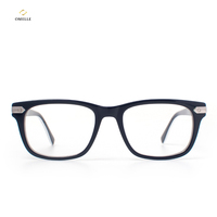 Montures de lunettes optiques rectangulaires en acétate, style œil de chat, personnalisables, tendance, pour adultes unisexes - Écologiques