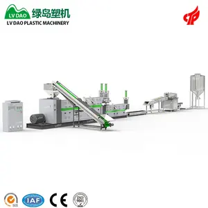 Two Stage Double Screw Granules Recycled PP ABS PS PC Plastic Pelletizing Making Machine