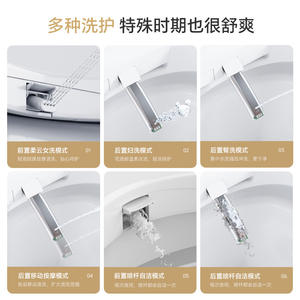 Inodoro Inteligente con Tapa Automática y Descarga por Sifón de 4L, Montado en el Suelo con Función de Iluminación, Capacidad de Carga de 500 kg - Product Image 4