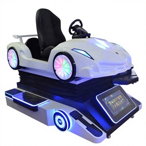 Machine d'arcade de course de supercars VR 9D haut de gamme, simulateur de conduite à mouvement complet avec volant et éclairage LED - Product Image 1