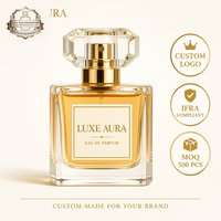 Perfume Oud de Lujo Sin Alcohol, Eau de Parfum de Alta Concentración, Larga Duración 24H, Botella de Cristal, Etiqueta Privada Personalizada
