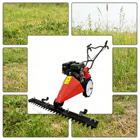 Débroussailleuse à essence Orchard Walk 212cc, largeur de coupe 80cm, hauteur réglable 1-8cm, pneus pleins, équipement agricole haute efficacité pour