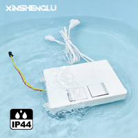 Désembueur intelligent AC100-240V DC12V 72W 6A IP44 CE RoHS avec fonctions de gradation, alimentation intégrée, interrupteur à double capteur tactile, ABS