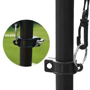 Açık tüy bayrak direği kiti 11Ft uzun boylu reklam bayrağı afiş ile fiberglas kutup kiti ve taban zemin başak iş promosyon - Product Image 5