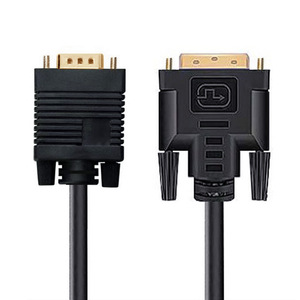 <span class=keywords><strong>Cable</strong></span> Adaptador <span class=keywords><strong>DVI</strong></span> <span class=keywords><strong>a</strong></span> <span class=keywords><strong>VGA</strong></span> Chapado en Oro con Revestimiento de PVC, Resolución 1080P, 1.5m de Longitud para Computadora y Monitor - Product Image 2