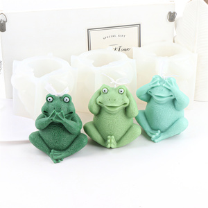 Molde de silicona con forma de pato, elefante, Rana, pájaro, vela, hecho a mano, decoración para el hogar, regalo de fiesta, artesanías de animales encantadores, Molde de resina - Product Image 5