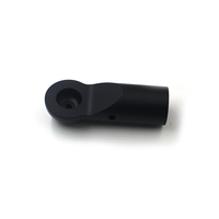 Composant usiné sur mesure en aluminium anodisé noir, pièce métallique tournée CNC OEM/ODM pour boîtier électronique