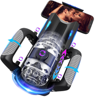 TPE Taschenmuschi Teleskopische Streckmaschine für Männer 12cm Stoßender Freihändiger Automatischer Masturbator