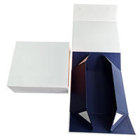 Boîte pliable en matériaux recyclés avec fermeture magnétique, finition brillante mate, revêtement UV, gaufrage, pour chaussures femme, cadeau