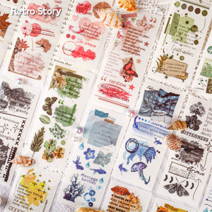 Autocollants de transfert rétro « Lettres d'amour » – Série « Soupirs » – 3 feuilles pour décoration de journal DIY - Product Image 2