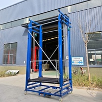 Plateforme élévatrice verticale mobile électrique hydraulique multi-tension pour matériaux de construction, modèle START 2, 10m, 500KG