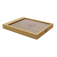 Boîte à bijoux rectangulaire en bois sculpté vintage avec logo personnalisé et rangement pour bracelets, fabriquée dans le Guangdong