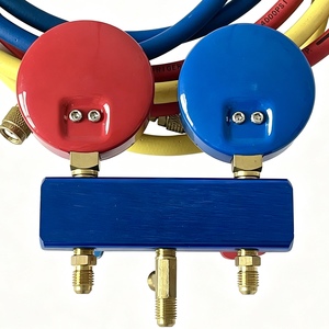 Servicio <span class=keywords><strong>de</strong></span> piezas personalizadas para HVAC: Juego <span class=keywords><strong>de</strong></span> manómetros <span class=keywords><strong>de</strong></span> latón para <span class=keywords><strong>carga</strong></span> y evacuación <span class=keywords><strong>de</strong></span> refrigerante R410A <span class=keywords><strong>R134a</strong></span> - Product Image 4