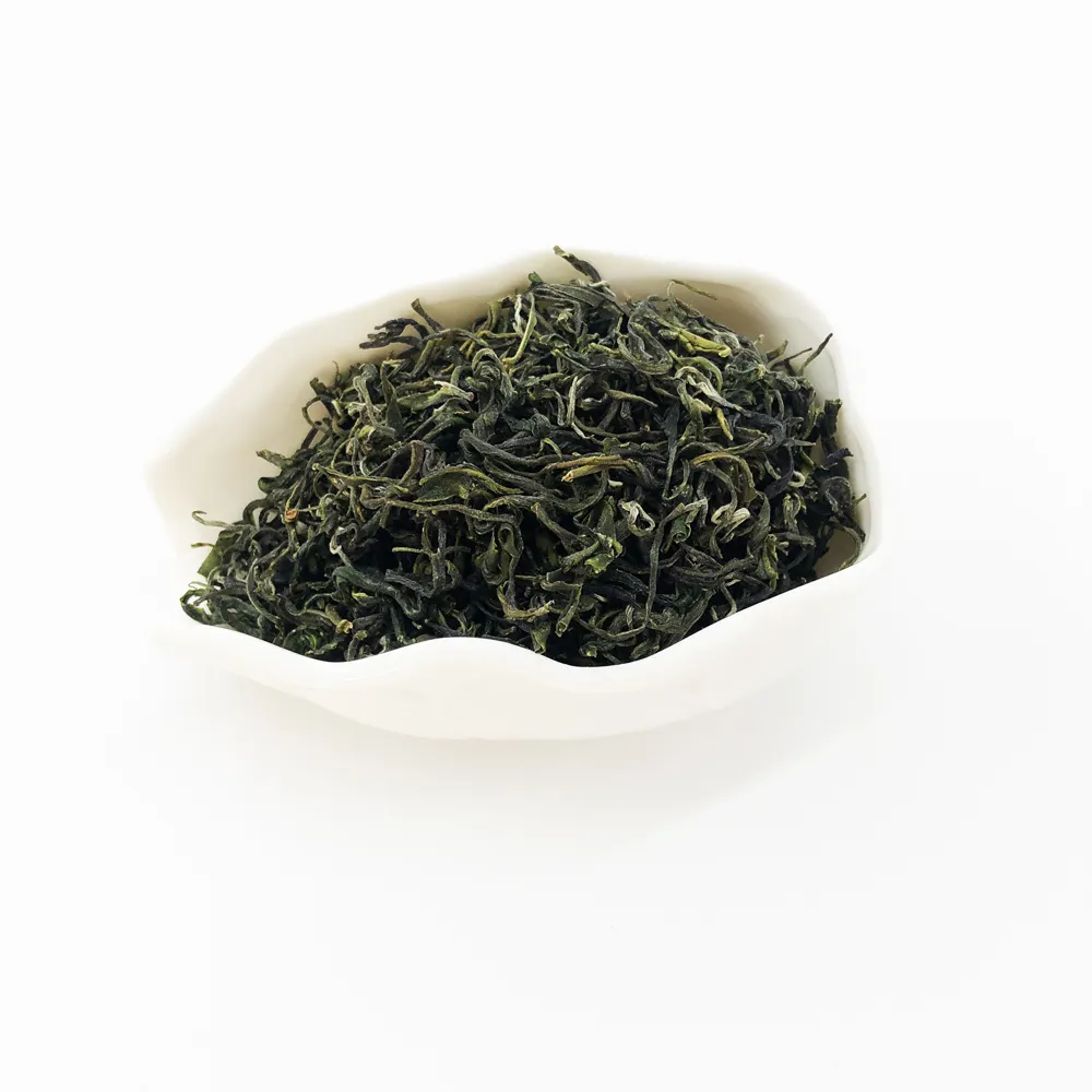 China Private Brand High Mountain Organic Green Tea Tender Leaves No Pigment