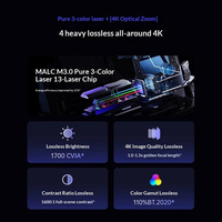 NOUVEAU Projecteur Tri-Laser 4K JMGO N3 1700 Lumens ISO Android 11 Smart Gimbal Home Cinéma avec Zoom Ultra HD Portable