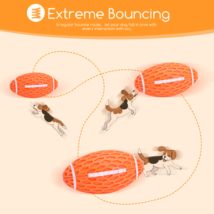 Nobiltà giocattolo interattivo per cani palla carina in plastica e giocattoli per cani da Rugby per gatti e animali domestici - Product Image 4