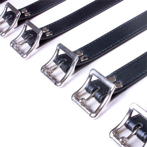 7 unids/set PU cuero BDSM fetiche Bondage ataduras conjunto ajustable cuerpo completo Bondage ataduras arnés cinturones parejas correas - Product Image 4