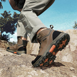 Botas de trabajo resistentes al desgaste para obras de construcción, ropa de trabajo, zapatos deportivos impermeables y antideslizantes para senderismo para hombres - Product Image 5