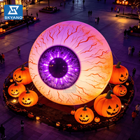 Modèle gonflable géant de globe oculaire, idéal pour les activités d'Halloween et la décoration d'événements
