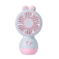 Mini ventilateur portable mignon rechargeable à vent fort et faible bruit, ventilateur de poche à économie d'énergie pour enfants, voyage, refroidissement personnel