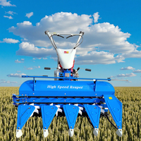Vente directe usine de tracteurs agricoles manuels équipés d'une mini-machine de récolte riz-blé-maïs, pour la récolte du maïs.