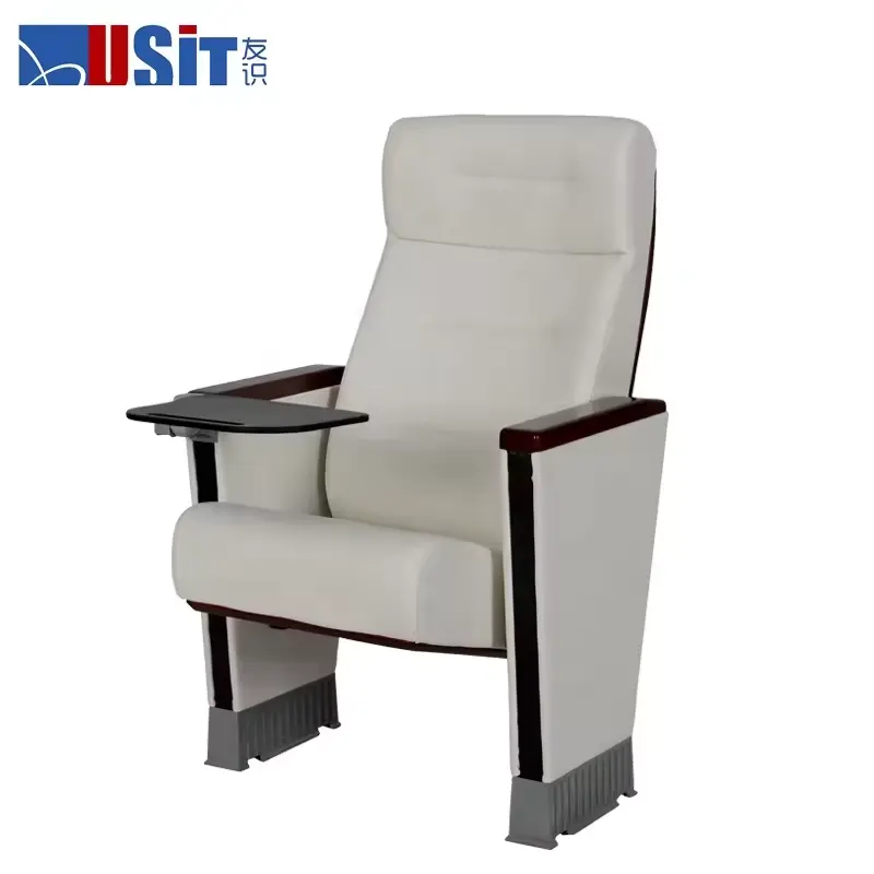 Modern Elegant Design Auditorium Chairs Church chairs folding theatre seating With Swivel Folding Table