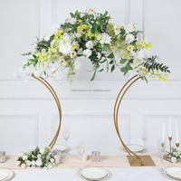 Support de fleur d'arche en métal doré moderne de haute qualité Offre Spéciale la décoration de pièce maîtresse de Table d'événement et de mariage
