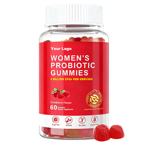 Probiotici per Donne OEM ODM con Mirtillo Rosso, Caramelle Gommose Probiotiche per la <span class=keywords><strong>Salute</strong></span> Vaginale, Produzione di Fabbrica - Product Image 1