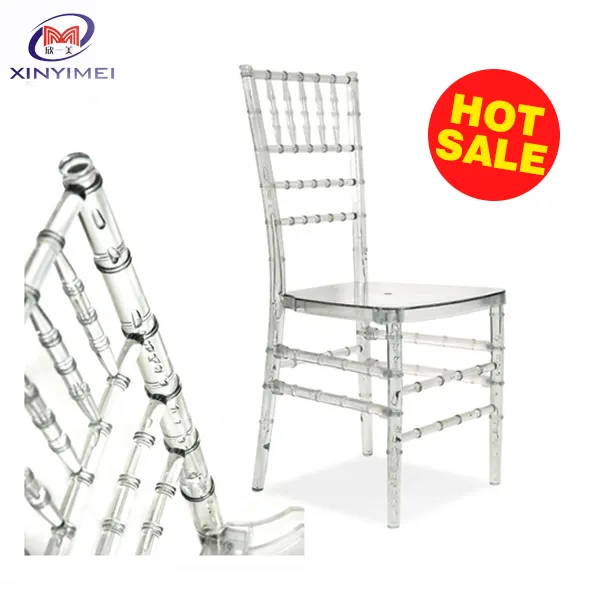 Wholesale used stacking clear acrylic tiffany chair for event