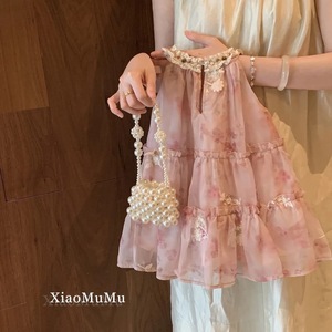 Vestito Estivo 2026 per <span class=keywords><strong>Bambina</strong></span>, Nuovo Modello da Vacanza, in Cotone Lavorato all'Uncinetto, Stile Principessa, con Spalline, Super Carino, alla Moda, Floreale da Fata - Product Image 3